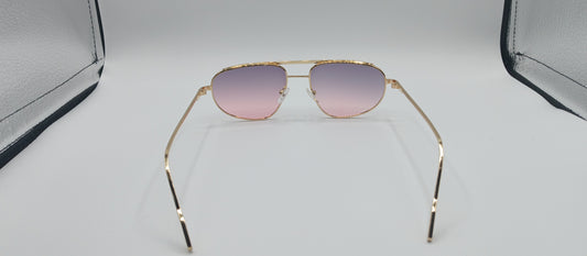 Style Fashionable Aviator Sunglasses/ Pink Lemonade Lens UV 400 Protection Sample