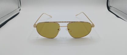 Aviator Sunglasses 90's Yellow Lens / 16 Template Sample