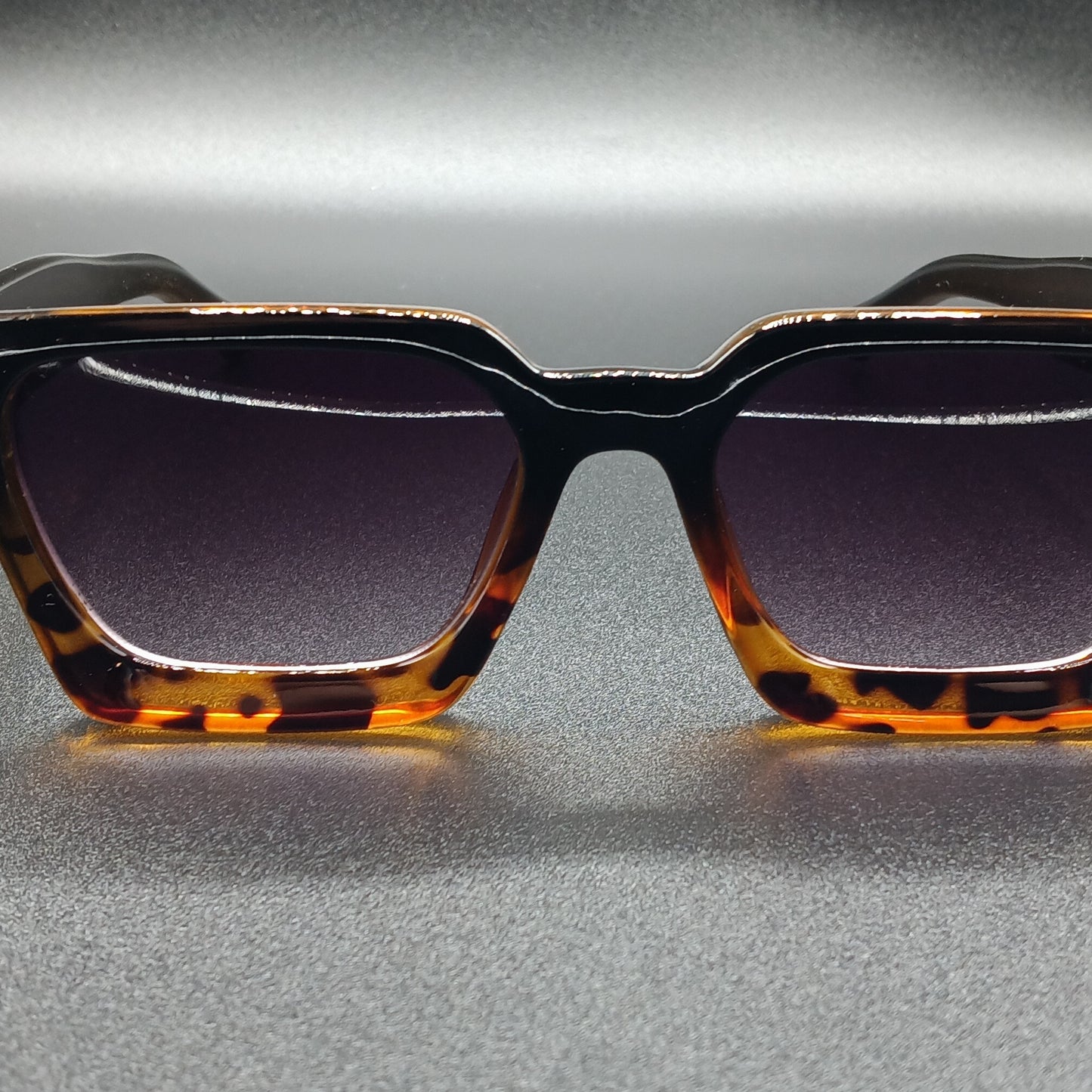 Black/Leopard Gray Sunglasses