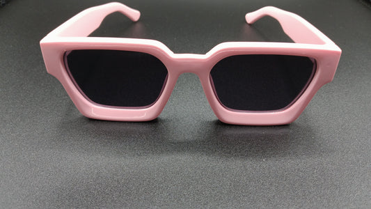 The Pink Thick Stylish Sunglasses/ Black Lens / Template 14