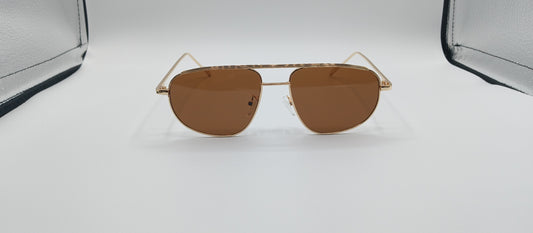 Stylish Aviator Sunglasses Brown Lens/Template 14  Sample